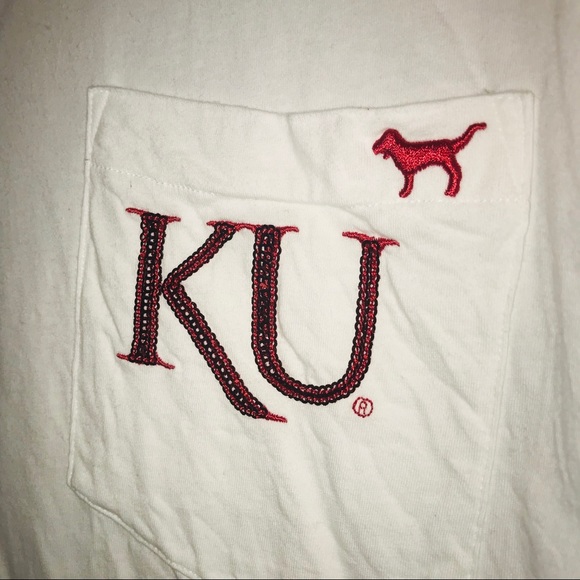 Victoria’s Secret PINK KU University of Kansas Top - Picture 3 of 8